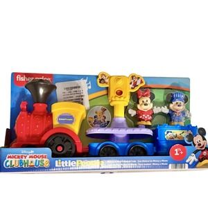 Fisher-Price Little People Disney Jr Mickey & Minnie Musical Train w/ 2 Figures